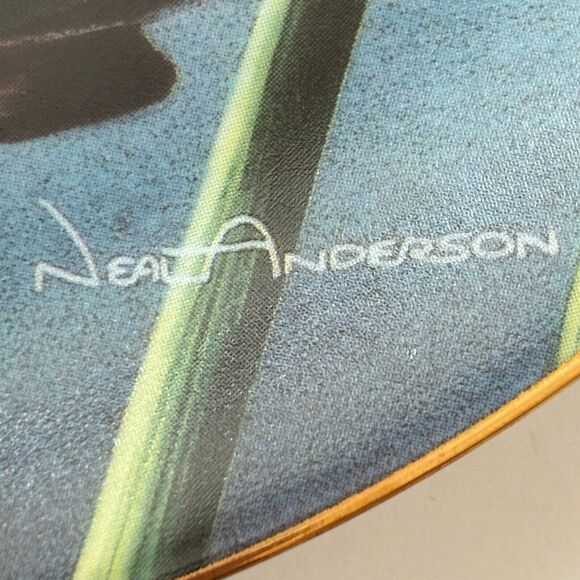 Porcelain Neil Anderson Collector Plate Federal Duck Stamp Lesser Scaup 90s Vtg - Picture 3 of 4